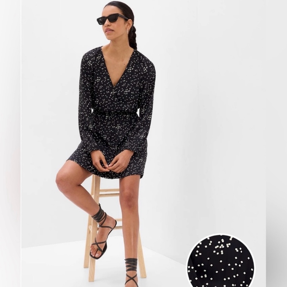 Gap Long Sleeve Wrap Dress -NWT